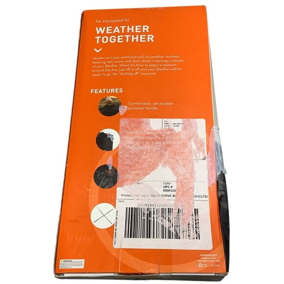 Solo Stove Bonfire Protective Fire Pit Cover For Round Pit Black Shelter - Picture 4 of 4